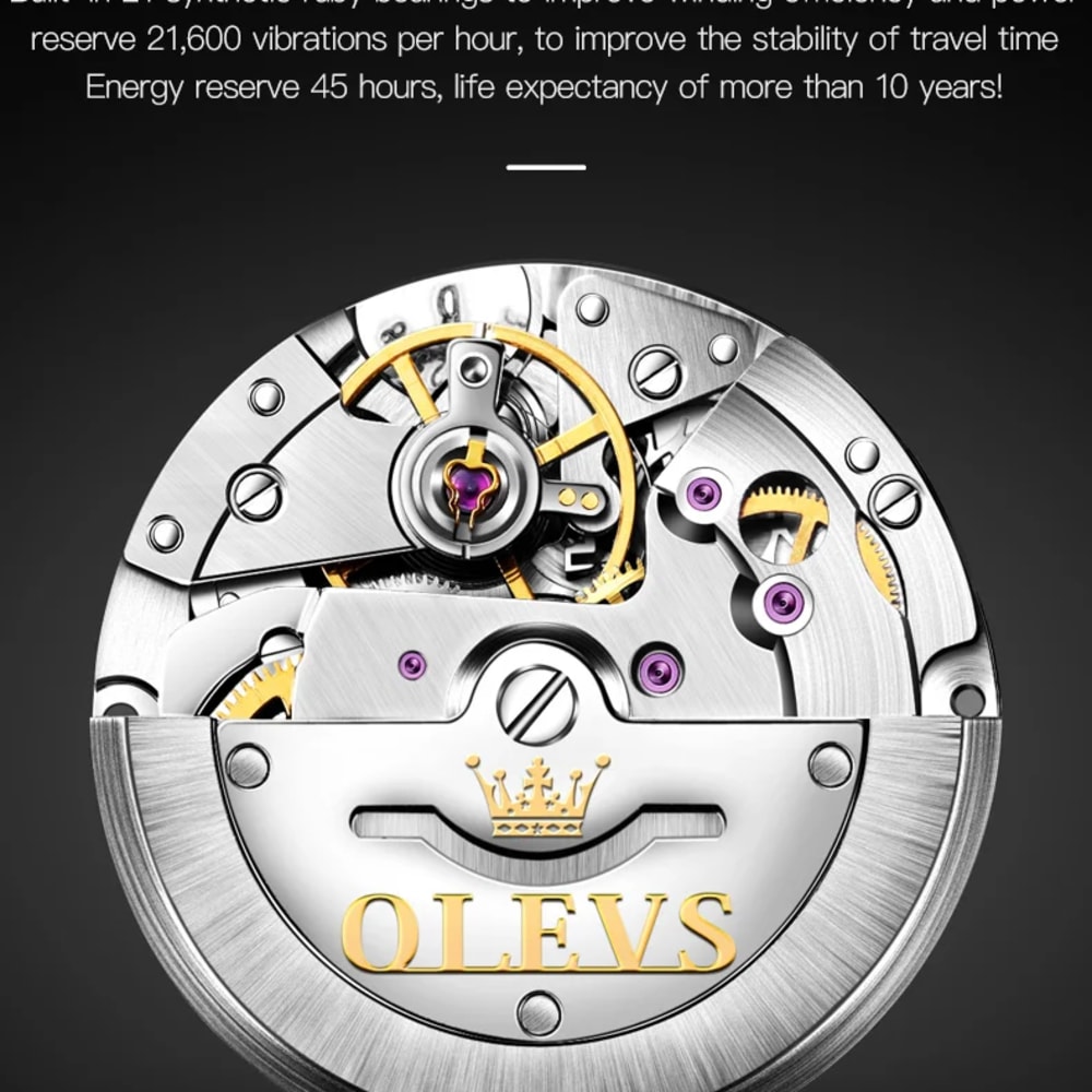 OLEVS Men Mechanical Automatic Watch 